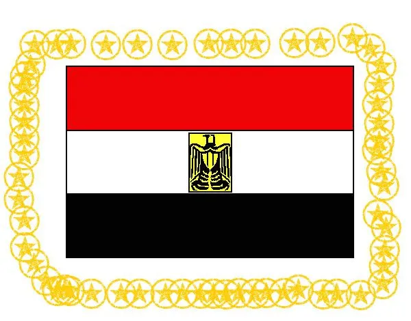 Dibujo de bandera de egipto pintado por Olakase en Dibujos.net el ...
