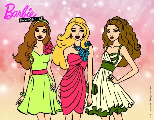 Dibujo de Barbie y sus amigas.¡Las mejores! pintado por Kitilm en ...