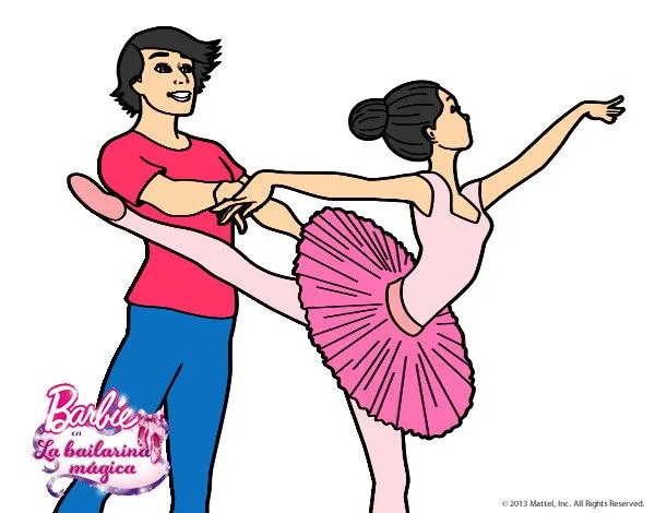 Dibujo de Barbie bailando ballet pintado por Miri2 en Dibujos.net ...