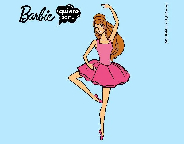 Dibujo de Barbie bailarina de ballet pintado por Lin187 en Dibujos ...