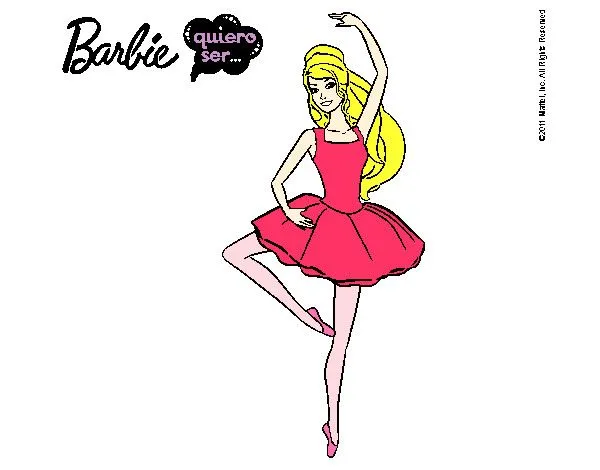Dibujo de Barbie bailarina de ballet pintado por Tizu en Dibujos ...