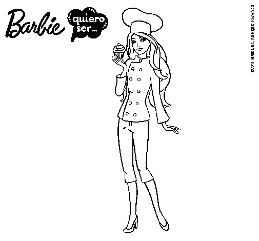Dibujo de Barbie de chef pintado por Liatana en Dibujos.net el día ...