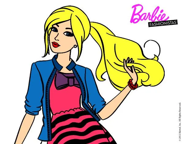 Dibujo de Barbie pintado por Emilyluis en Dibujos.net el día 10-12 ...