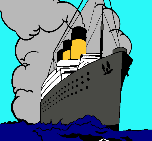 Dibujo de Barco de vapor pintado por Titanic en Dibujos.net el día ...