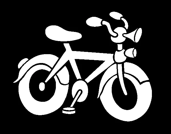 Dibujo de Bicicleta con bocina para Colorear - Dibujos.net