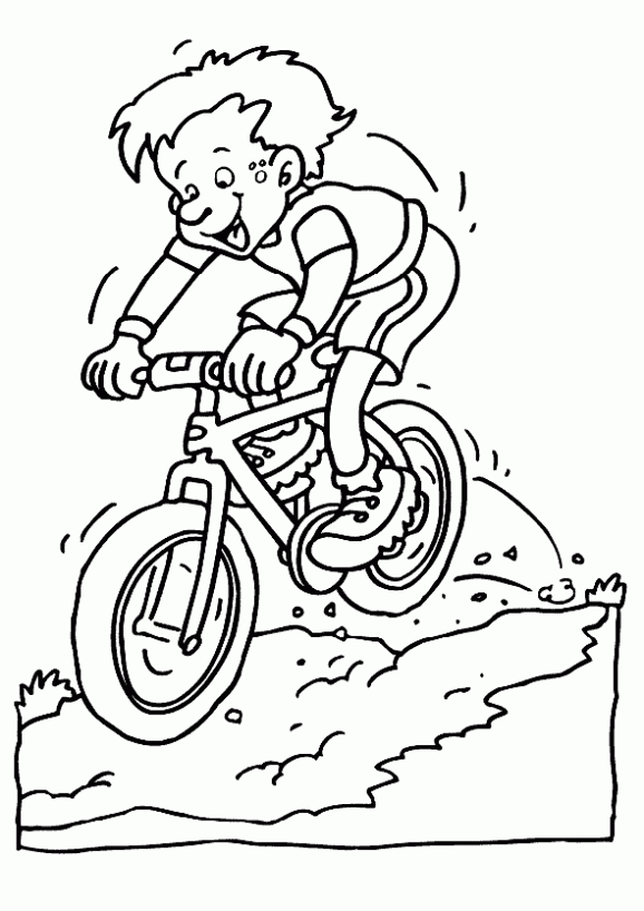 Dibujo de Bicicletas Mountain Bike. Dibujo para colorear de ...