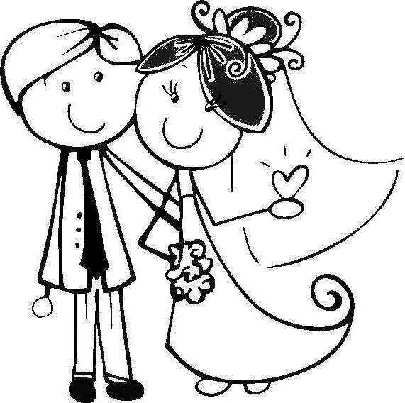 Dibujos animados para invitaciones de boda - Imagui