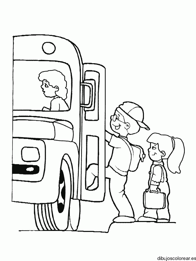 Dibujo de un bus escolar | Dibujos para Colorear