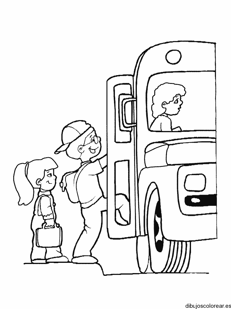 Dibujo de bus escolar | Dibujos para Colorear