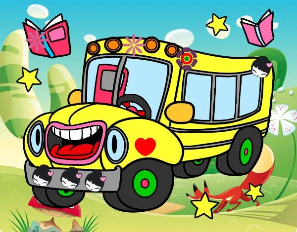 Dibujo de el bus escolar pintado por Yelitzita en Dibujos.net el ...