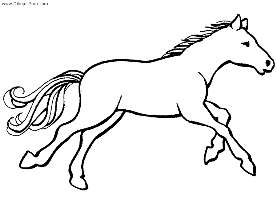 dibujos de caballos para colorear | Dibujos para Colorear
