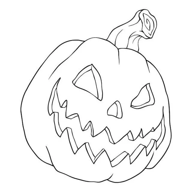 Dibujo de calabaza de Halloween: 5 plantillas para imprimir y colorear  antes del 31 de octubre