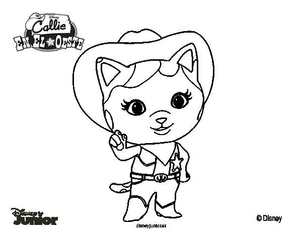 Dibujo de Callie en el oeste para Colorear - Dibujos.net