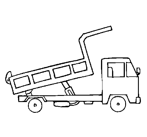 Dibujo de Camión de carga 2 para Colorear - Dibujos.net