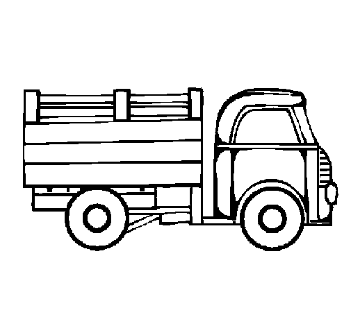 Dibujo de Camioneta para Colorear - Dibujos.net