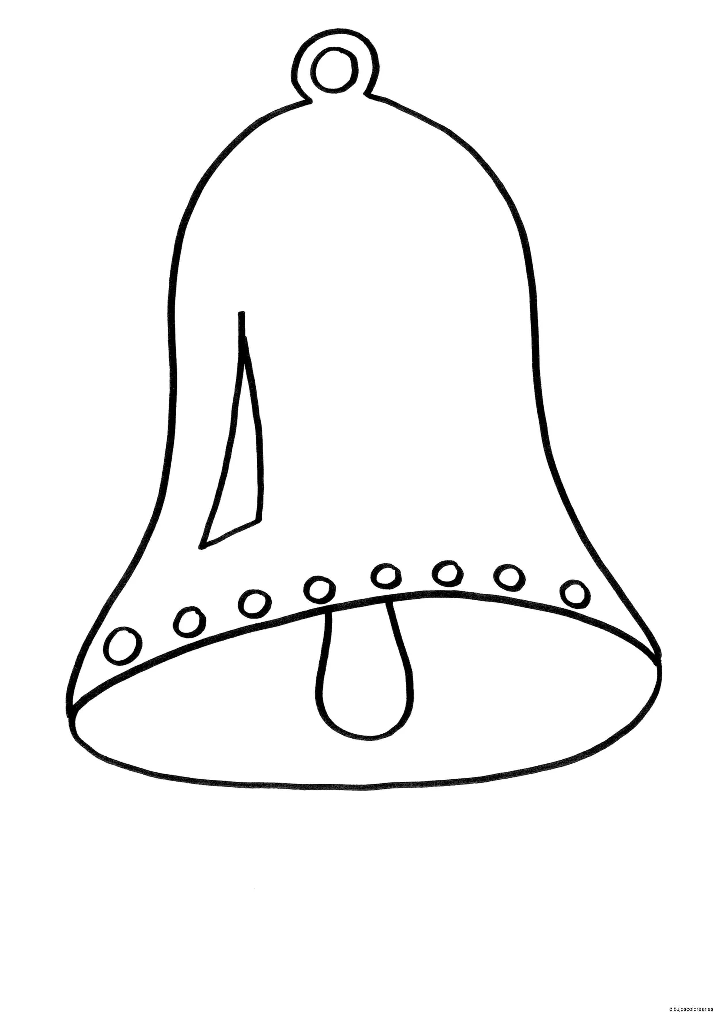 Dibujo de una campana navideña | Dibujos para Colorear Dibujo de una campana navideña | Dibujos para Colorear
