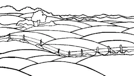 Dibujo del campo y la ciudad para colorear - Imagui