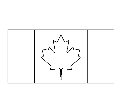 Dibujo de Canadá para Colorear - Dibujos.net