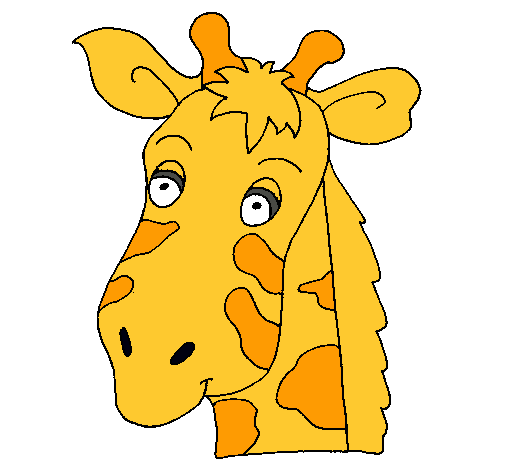 Dibujo de Cara de jirafa pintado por Piero5 en Dibujos.net el día ...