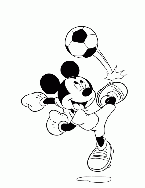 Dibujo para colorear LA CARA de Mickey Mouse - Imagui