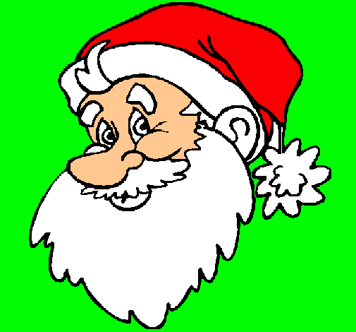 Dibujo de Cara Papa Noel pintado por Katalina en Dibujos.net el ...