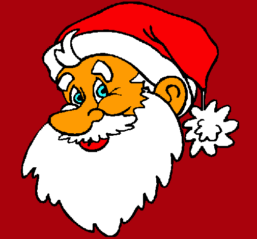 Dibujo de Cara Papa Noel pintado por Noeliaa en Dibujos.net el día ...