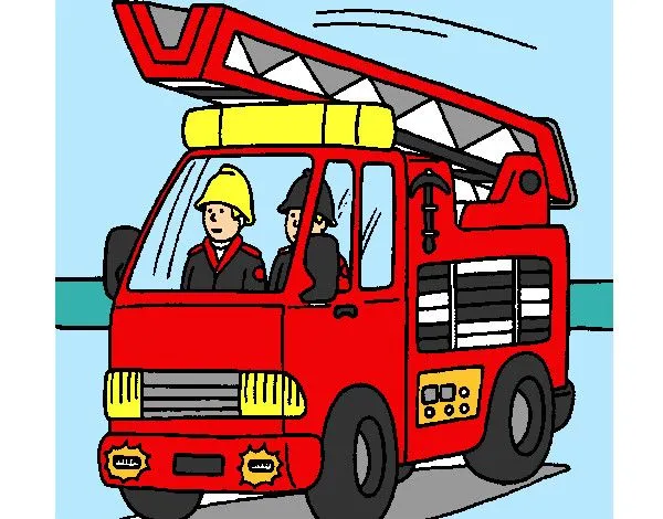 Dibujo de carro de bomberito pintado por Kathterine en Dibujos.net ...