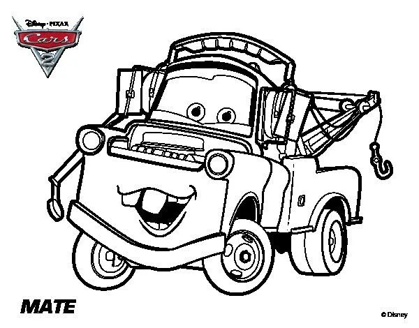 Dibujo de Cars 2 - Mate para Colorear - Dibujos.net