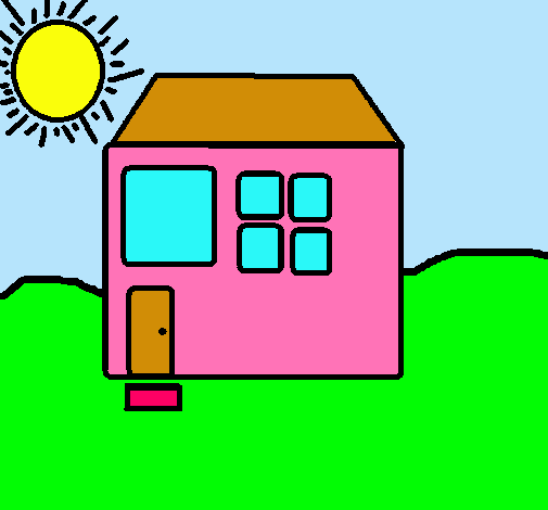 Dibujo de Casa de campo pintado por Princesa60 en Dibujos.net el ...