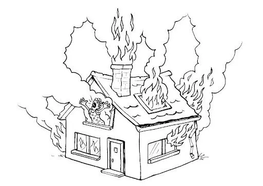 Imagenes de casas incendiadas para dibujar - Imagui