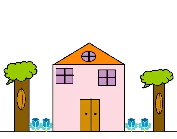 Dibujo de Casa primaveral pintado por Fer25 en Dibujos.net el día ...