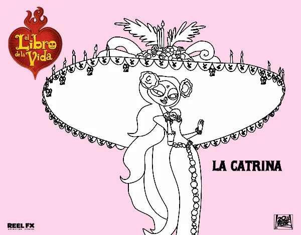 Dibujo de La Catrina pintado por en Dibujos.net el día 01-05-15 a ...