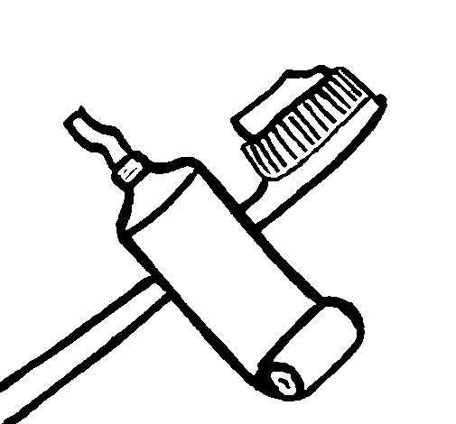 Dibujo de Cepillo de dientes 2 para Colorear - Dibujos.net