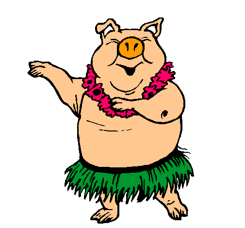 Dibujo de Cerdo hawaiano pintado por Gordo en Dibujos.net el día ... Dibujo de Cerdo hawaiano pintado por Gordo en Dibujos.net el día ...