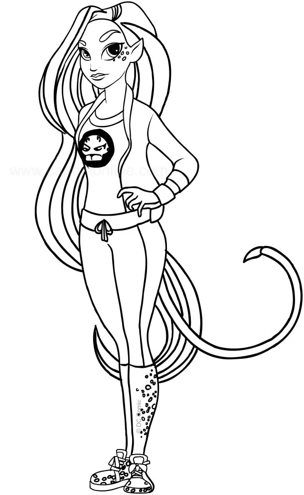 Dibujo de Cheetah (DC Superhero Girls) para colorear