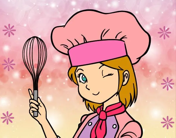 Dibujo de chef rosada pintado por Maxita en Dibujos.net el día 03 ...