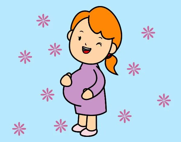 Dibujo de Chica embarazada pintado por Dibudelva en Dibujos.net el ...