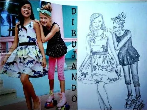 Dibujo de Chicas a Lápiz❤ - YouTube
