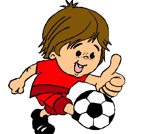 Dibujo de Chico jugando a fútbol pintado por Futbol en Dibujos.net ...