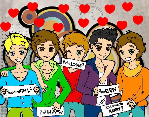 Dibujo de Los chicos de One Direction pintado por Juliagm en ...