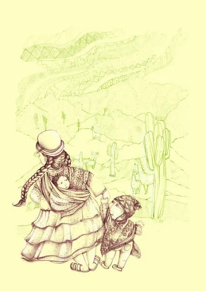 Cholitas dibujos - Imagui