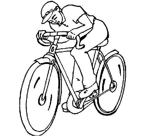 Dibujo de Ciclismo para Colorear - Dibujos.net