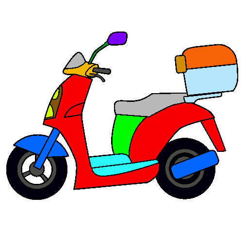 Dibujo de Ciclomotor pintado por Motocicleta en Dibujos.net el día ...