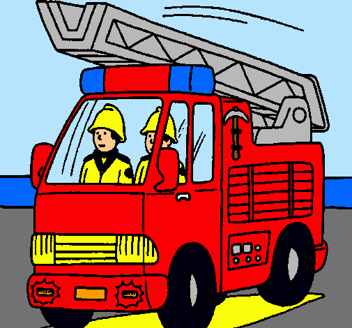 Carro de bomberos dibujo - Imagui