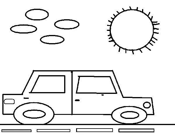 Dibujo de Coche cuadrado para Colorear - Dibujos.net Dibujo de Coche cuadrado para Colorear - Dibujos.net