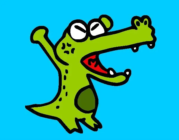 Dibujo de cocodrilo enojado pintado por Donnaxa en Dibujos.net el ...