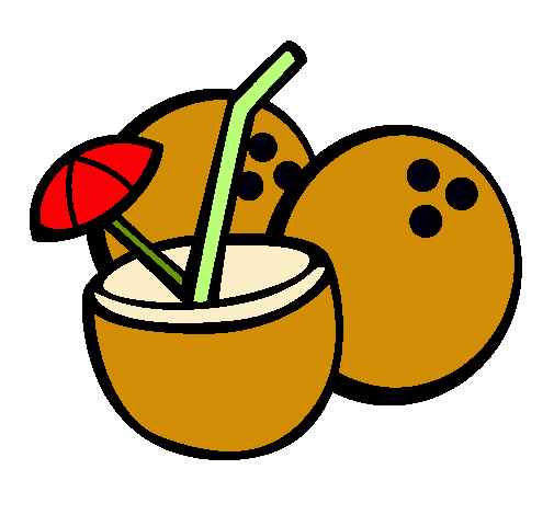 Dibujo de Cóctel de coco pintado por Cocos en Dibujos.net el día ...