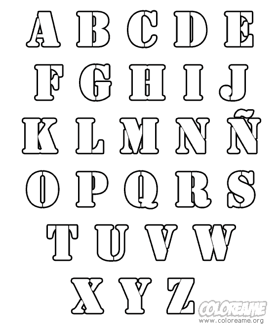 Letras del abecedario en dibujo - Imagui