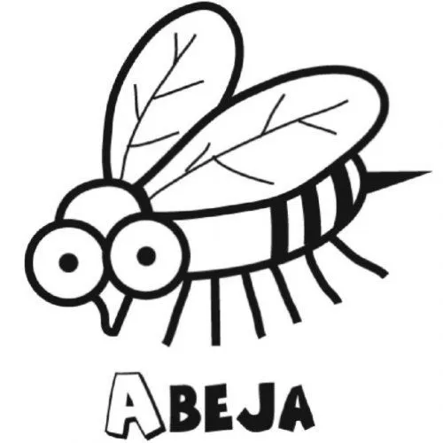 Dibujo para colorear de abeja - Dibujos para colorear de los ...