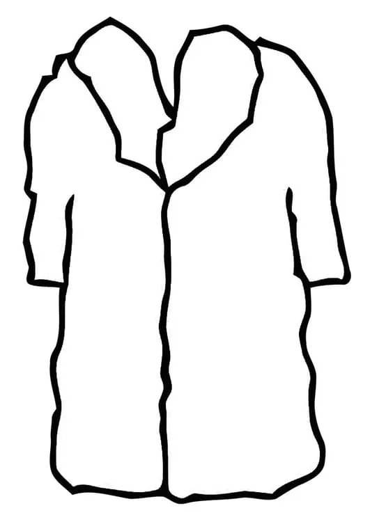 Dibujo para colorear abrigo - abrigo de piel - Img 19358 Dibujo para colorear abrigo - abrigo de piel - Img 19358